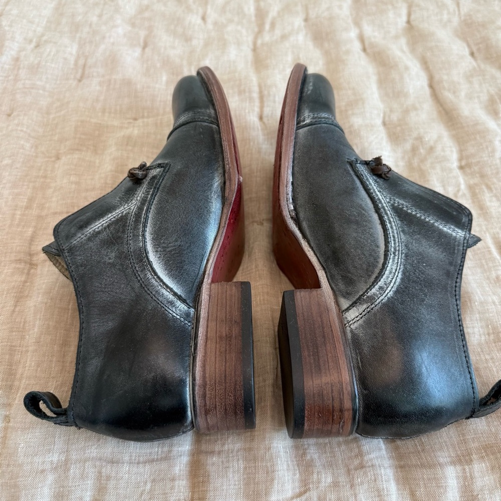 Freebird by Steven Black Leather Low Heel Loafers - Picture 9 of 10